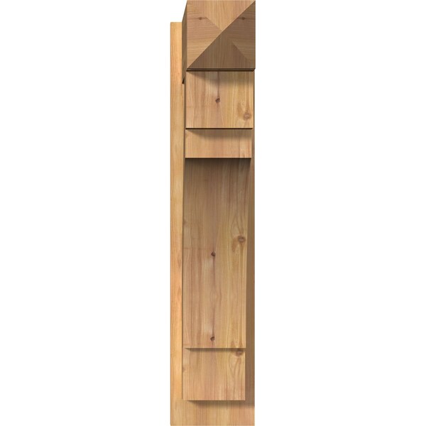 Merced Smooth Arts And Crafts Outlooker, Western Red Cedar, 7 1/2W X 24D X 36H